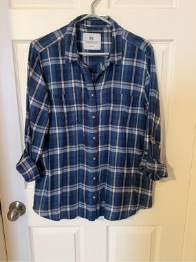 Women’s  Wind River Blue Plaid Button-Up Shirt